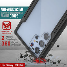 Cargar imagen en el visor de la galería, Estuche protector Punkcase S23 Ultra Armor Stealth de grado militar con múltiples capas [Negro]
