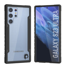 Cargar imagen en el visor de la galería, Estuche protector Punkcase S23 Ultra Armor Stealth de grado militar con múltiples capas [Negro]
