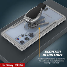 Cargar imagen en el visor de la galería, Punkcase S23 Ultra Armor Stealth Case es una cubierta protectora de grado militar de múltiples capas en color gris.
