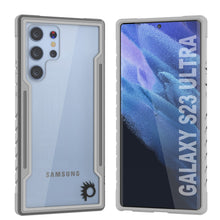 Cargar imagen en el visor de la galería, Punkcase S23 Ultra Armor Stealth Case es una cubierta protectora de grado militar de múltiples capas en color gris.
