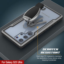 Cargar imagen en el visor de la galería, Funda Punkcase S23 Ultra Armor Stealth de Protección de Grado Militar con Múltiples Capas [Gris-Negro]
