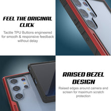 Cargar imagen en el visor de la galería, Funda Punkcase S23 Ultra Armor Stealth, protección de grado militar con cobertura multicapa [Rojo]
