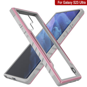 Carcasa protectora de grado militar Punkcase S23 Ultra Armor Stealth Case Multicapa [Rose-Gold].