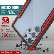 Cargar imagen en el visor de la galería, Funda Punkcase S23 Ultra Armor Stealth, protección de grado militar con cobertura multicapa [Rojo]
