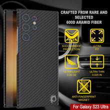 Cargar imagen en el visor de la galería, Funda ultra delgada y ligera de fibra de carbono Punkcase S23 [Serie AramidShield] Kevlar
