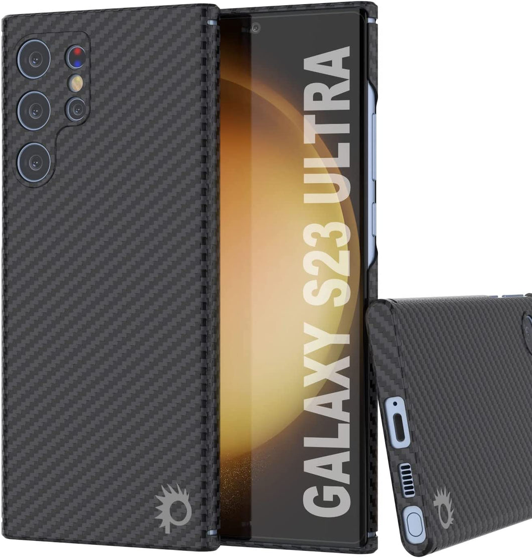 Funda ultra delgada y ligera de fibra de carbono Punkcase S23 [Serie AramidShield] Kevlar