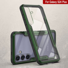 Load image into Gallery viewer, Carcasa Punkcase S24+ Plus Armor Stealth, protectora de grado militar con capa múltiple [verde oscuro].
