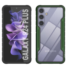 Load image into Gallery viewer, Carcasa Punkcase S24+ Plus Armor Stealth, protectora de grado militar con capa múltiple [verde oscuro].
