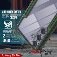 Load image into Gallery viewer, Carcasa Punkcase S24+ Plus Armor Stealth, protectora de grado militar con capa múltiple [verde oscuro].
