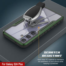 Load image into Gallery viewer, Carcasa Punkcase S24+ Plus Armor Stealth, protectora de grado militar con capa múltiple [verde oscuro].
