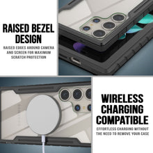 Cargar imagen en el visor de la galería, Estuche Punkcase S24 Ultra Armor Stealth Case: Cubierta protectora multicapa resistente de grado militar [Negro]
