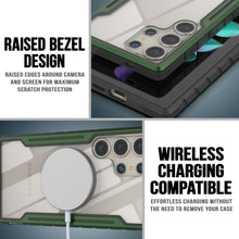 Load image into Gallery viewer, Carcasa Punkcase S24 Ultra Armor Stealth de color verde oscuro, protección de grado militar con cubierta de varias capas.
