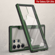 Load image into Gallery viewer, Carcasa Punkcase S24 Ultra Armor Stealth de color verde oscuro, protección de grado militar con cubierta de varias capas.
