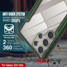 Load image into Gallery viewer, Carcasa Punkcase S24 Ultra Armor Stealth de color verde oscuro, protección de grado militar con cubierta de varias capas.
