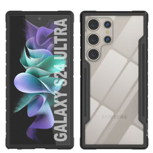 Cargar imagen en el visor de la galería, Estuche Punkcase S24 Ultra Armor Stealth Case: Cubierta protectora multicapa resistente de grado militar [Negro]

