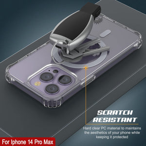 Funda de carga inalámbrica magnética Punkcase iPhone 14 Pro Max [Serie ClearMag].