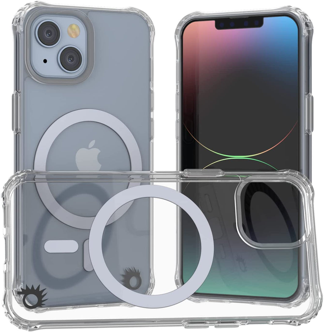 Punkcase iPhone 15 Funda de Carga Inalámbrica Magnética [Serie ClearMag]