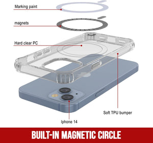 Estuche de carga inalámbrica magnética para iPhone 14 de Punkcase [Serie ClearMag]