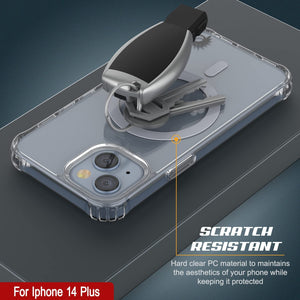 Funda de carga inalámbrica magnética Punkcase iPhone 14 Plus [Serie ClearMag].