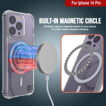 Cargar imagen en el visor de la galería, Funda de carga inalámbrica magnética para iPhone 14 Pro de Punkcase [Serie ClearMag]
