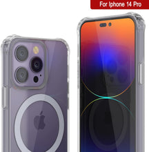 Cargar imagen en el visor de la galería, Funda de carga inalámbrica magnética para iPhone 14 Pro de Punkcase [Serie ClearMag]
