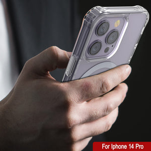 Funda de carga inalámbrica magnética para iPhone 14 Pro de Punkcase [Serie ClearMag]