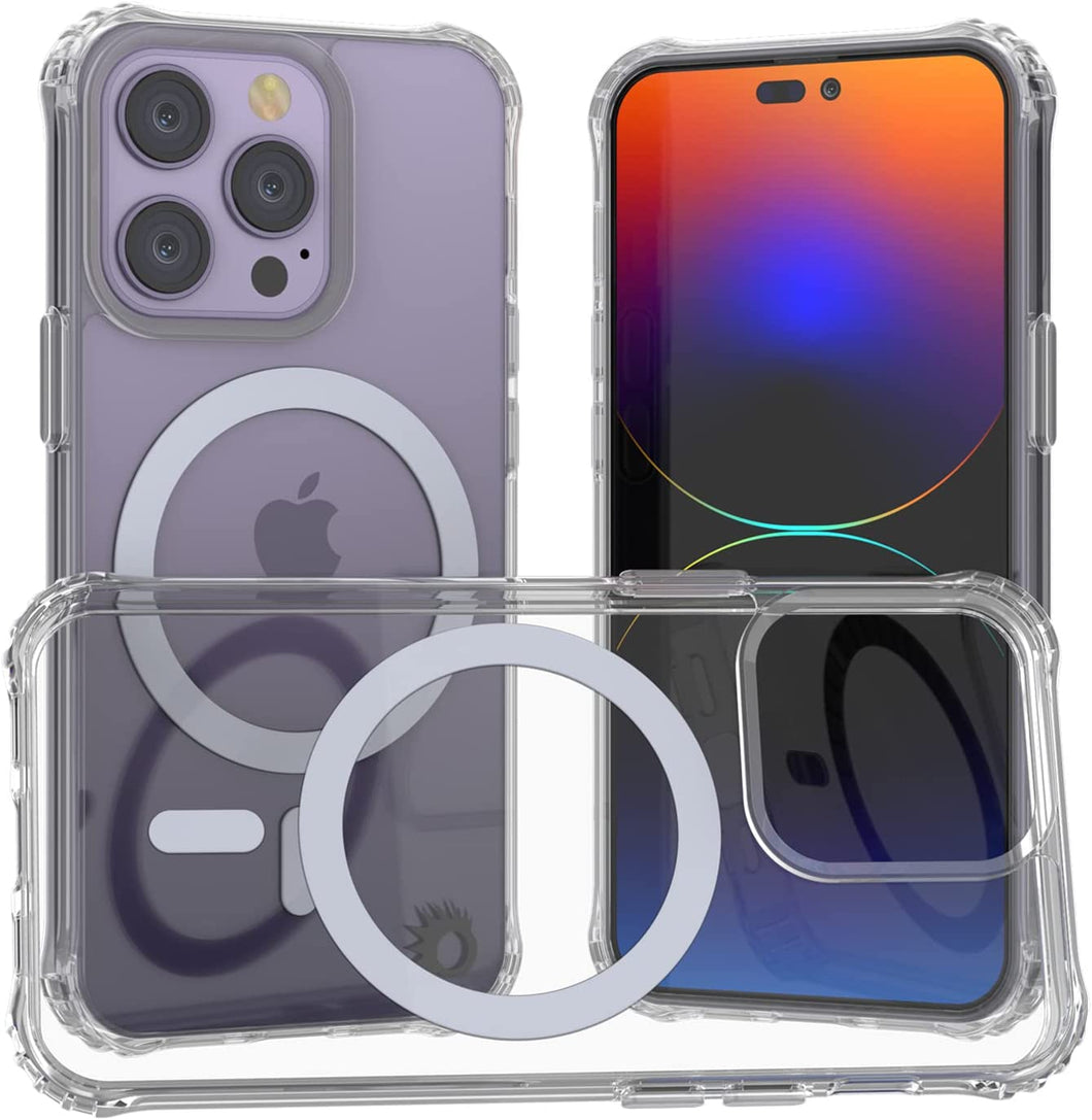 Funda de carga inalámbrica magnética para iPhone 14 Pro de Punkcase [Serie ClearMag]