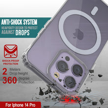 Cargar imagen en el visor de la galería, Funda de carga inalámbrica magnética para iPhone 14 Pro de Punkcase [Serie ClearMag]
