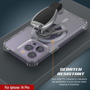 Funda de carga inalámbrica magnética para iPhone 14 Pro de Punkcase [Serie ClearMag]