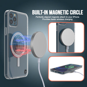 Funda de carga inalámbrica magnética para iPhone 12 Pro Punkcase [Serie ClearMag]