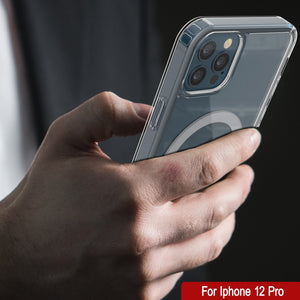 Funda de carga inalámbrica magnética para iPhone 12 Pro Punkcase [Serie ClearMag]