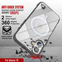 Cargar imagen en el visor de la galería, Estuche de carga inalámbrica magnética Punkcase para iPhone 16 [Serie ClearMag] [Negro]
