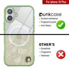 Load image into Gallery viewer, Estuche de carga inalámbrica magnética Punkcase para iPhone 16 Plus [Serie ClearMag] [Verde]
