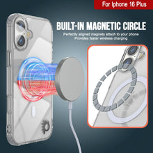 Load image into Gallery viewer, Estuche de carga inalámbrica magnética Punkcase para iPhone 16 Plus [Serie ClearMag] [Transparente]
