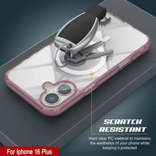 Cargar imagen en el visor de la galería, Estuche de carga inalámbrica magnética Punkcase para iPhone 16 Plus [Serie ClearMag] [Rosa]
