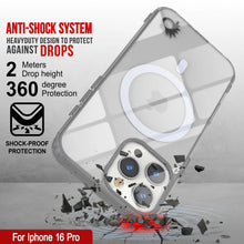 Cargar imagen en el visor de la galería, Estuche de carga inalámbrica magnética Punkcase para iPhone 16 Pro [Serie ClearMag] [Plata]
