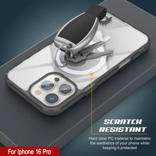 Cargar imagen en el visor de la galería, Estuche de carga inalámbrica magnética Punkcase para iPhone 16 Pro [Serie ClearMag] [Negro]
