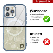 Cargar imagen en el visor de la galería, Estuche de carga inalámbrica magnética Punkcase para iPhone 16 Pro [Serie ClearMag] [Azul marino]
