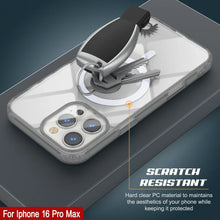 Cargar imagen en el visor de la galería, Estuche de carga inalámbrica magnética Punkcase para iPhone 16 Pro Max [Serie ClearMag] [Plata]
