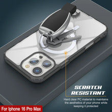 Cargar imagen en el visor de la galería, Estuche de carga inalámbrica magnética Punkcase para iPhone 16 Pro Max [Serie ClearMag] [Negro]
