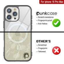 Cargar imagen en el visor de la galería, Estuche de carga inalámbrica magnética Punkcase para iPhone 16 Pro Max [Serie ClearMag] [Negro]
