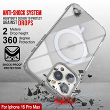 Cargar imagen en el visor de la galería, Estuche de carga inalámbrica magnética Punkcase para iPhone 16 Pro Max [Serie ClearMag] [Transparente]
