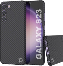 Cargar imagen en el visor de la galería, Punkcase S23 Funda de Fibra de Carbono [Serie AramidShield] Ultra Delgada y Ligera de Kevlar.
