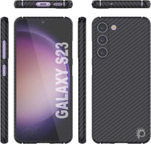 Cargar imagen en el visor de la galería, Punkcase S23 Funda de Fibra de Carbono [Serie AramidShield] Ultra Delgada y Ligera de Kevlar.

