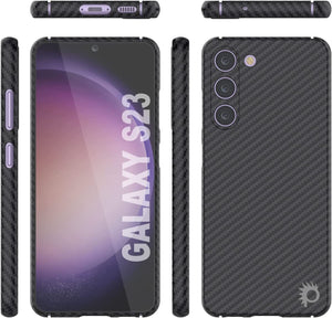 Punkcase S23 Funda de Fibra de Carbono [Serie AramidShield] Ultra Delgada y Ligera de Kevlar.