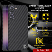 Cargar imagen en el visor de la galería, Punkcase S23 Funda de Fibra de Carbono [Serie AramidShield] Ultra Delgada y Ligera de Kevlar.
