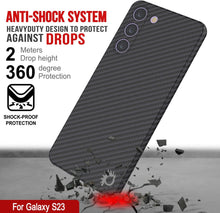 Cargar imagen en el visor de la galería, Punkcase S23 Funda de Fibra de Carbono [Serie AramidShield] Ultra Delgada y Ligera de Kevlar.
