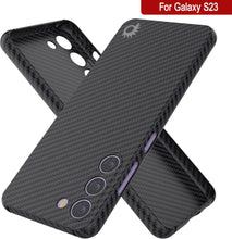 Cargar imagen en el visor de la galería, Punkcase S23 Funda de Fibra de Carbono [Serie AramidShield] Ultra Delgada y Ligera de Kevlar.
