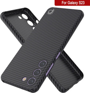 Punkcase S23 Funda de Fibra de Carbono [Serie AramidShield] Ultra Delgada y Ligera de Kevlar.