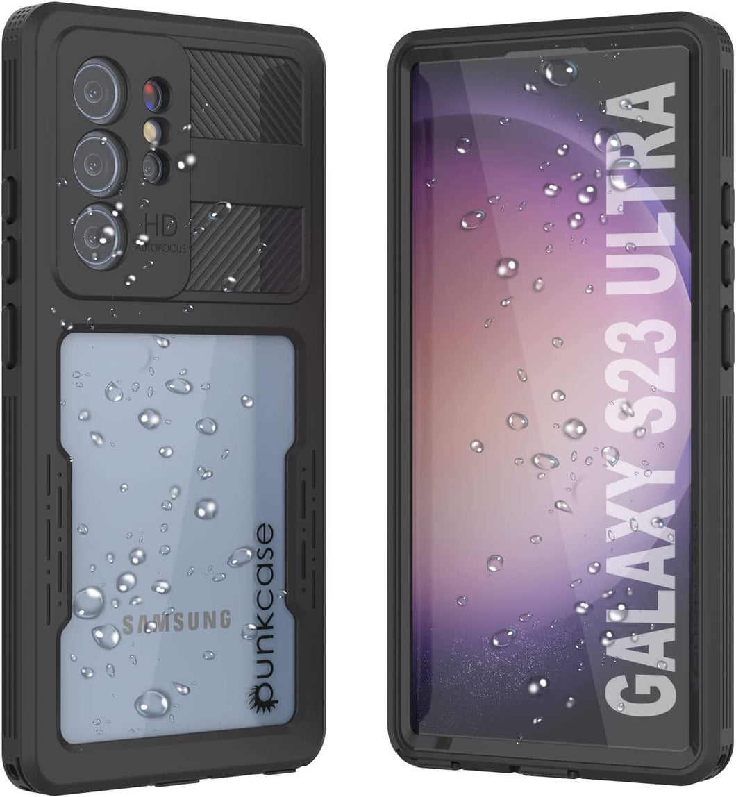 Funda impermeable Galaxy S23 Ultra [Serie Alpine 2.0] [Ajuste delgado] [Certificado IP68] [Resistente a los golpes] [Negro].